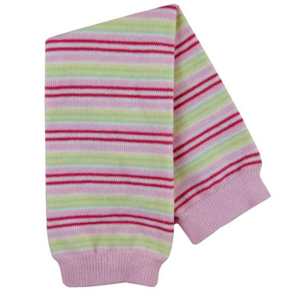 Beinstulpen rosa geringelt