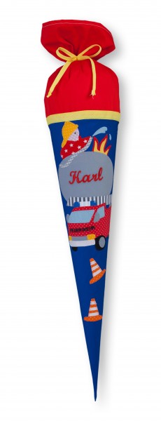 Crepes Suzette Schultüte mit Namen Feuerwehr