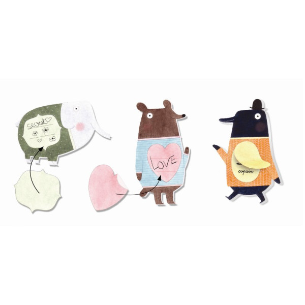 Djeco Haftnotizen Under my Sweater 4+