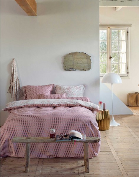 PiP Bettwäsche Buttons Up Pink 135x200 cm