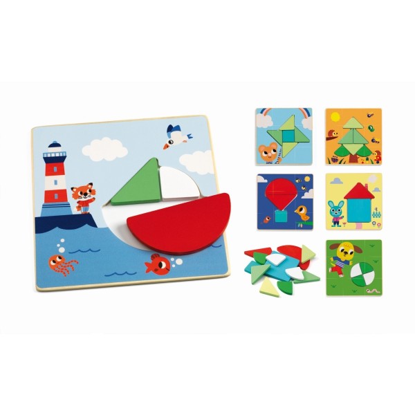 Djeco Lernspielzeug Tangramini 3+