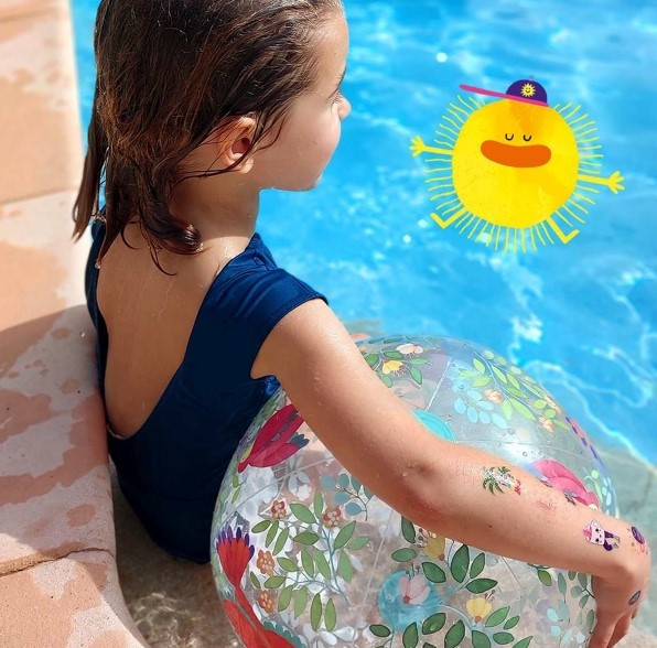 Djeco Wasserball Vögel 3+