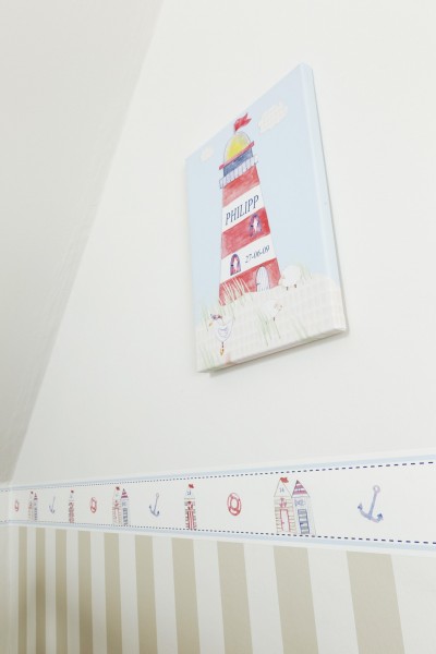 Hansekind Selbstklebende Bordüre Strandhaus beige