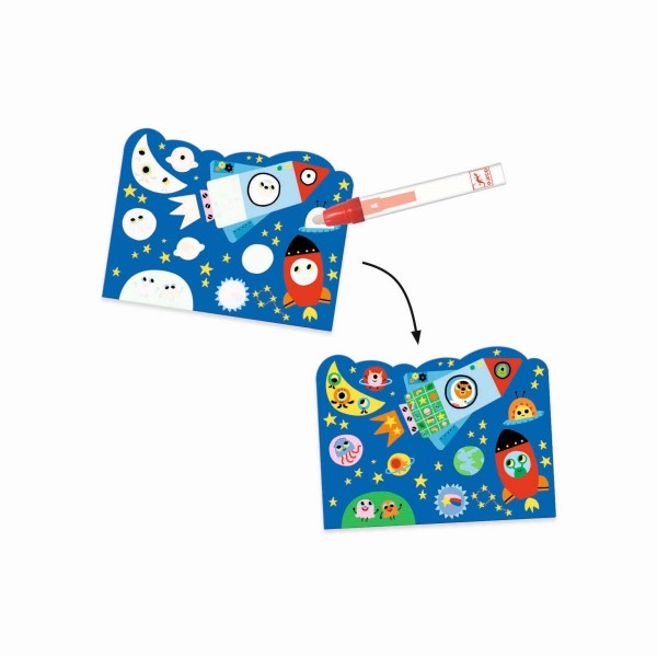 Djeco Malen Zauberbilder Im Himmel versteckt 18+