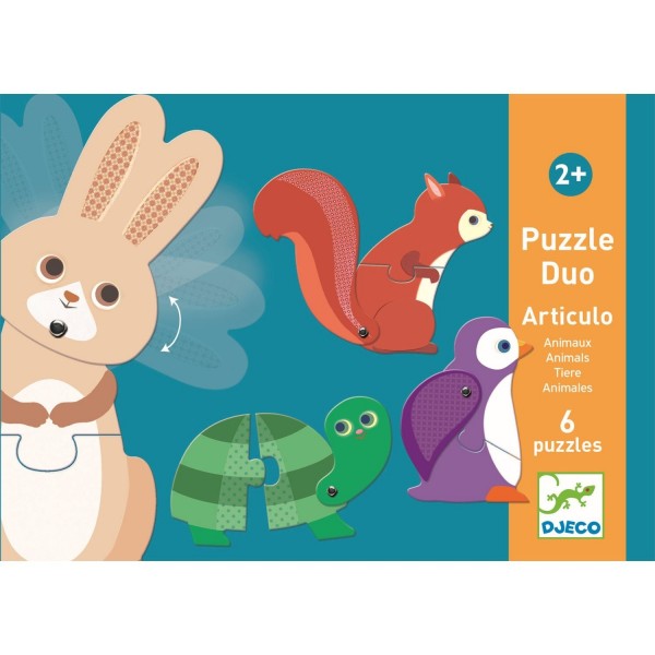 Djeco Duo Puzzle Tiere 2+