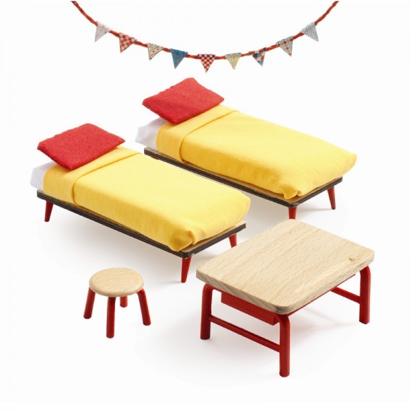 Djeco Puppenhauszubehör Kinderzimmer