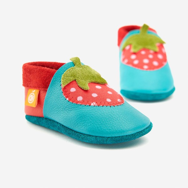 Orangenkinder Lederschuhe Erdbeere