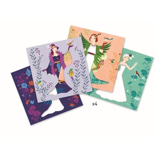 Djeco Papierkunst Faltkunst Kleider 7+