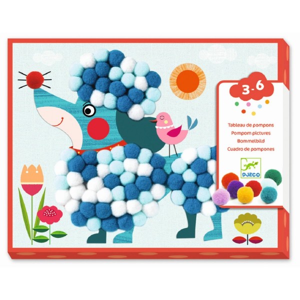 Djeco Bommelbilder Hunde zum streicheln 3+