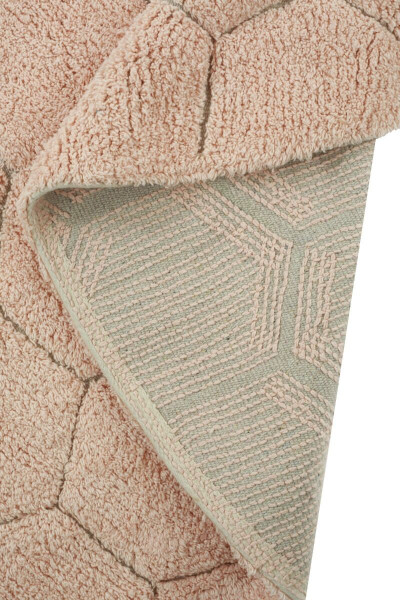 Lorena Canals runder Teppich Sweet Honey Honigwaaben Rosa