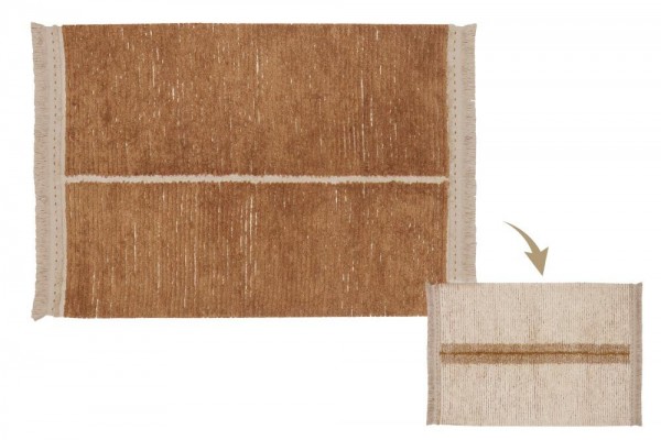 Lorena Canals Teppich Duetto Toffee 170x240cm waschbar reversibel