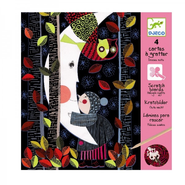 Djeco Kratzbilder zauberhafte Nächte 7+