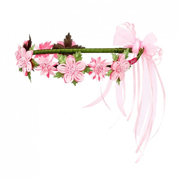 Souza Haarkranz mit Blüten Nila rosa