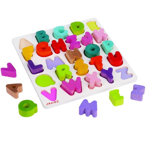 Janod ABC Steckspiel aus Holz 3+