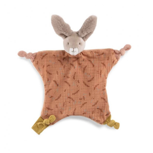 Moulin Roty Trois Lapins Schmuestuch Kaninchen rot