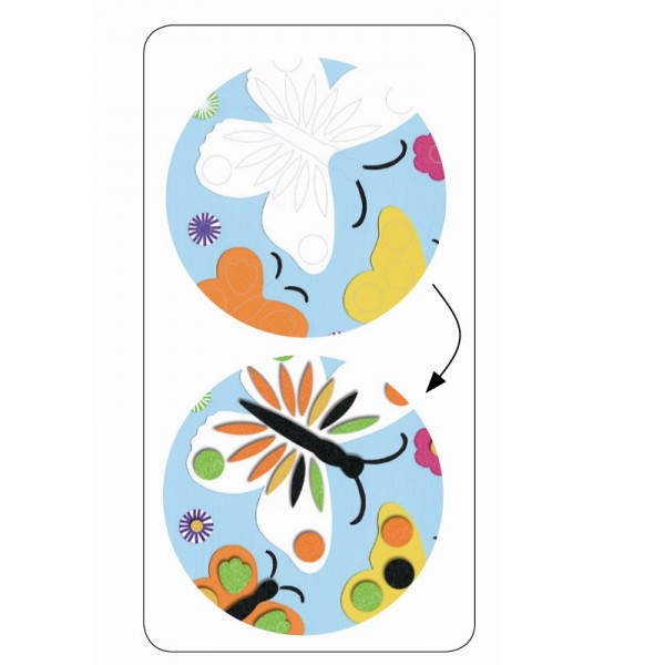 Djeco Bastelset Bilder aus Filz Sanfte Natur 3+