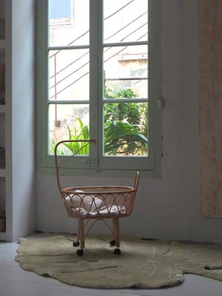 Lorena Canals Teppich Monstera Olive