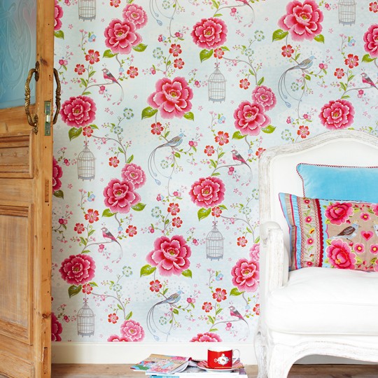 PiP Studio Tapete Birds in Paradise white 313012