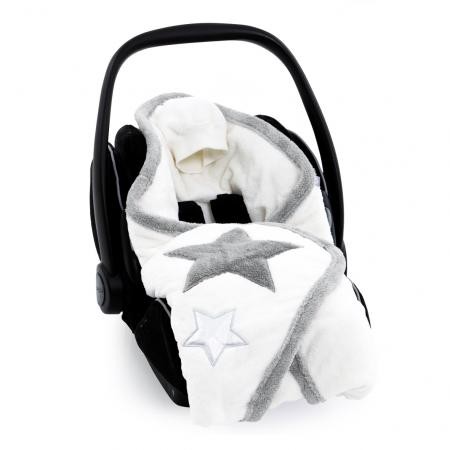 Babyboum Maxi Cosi Decke Softy Stary ecru