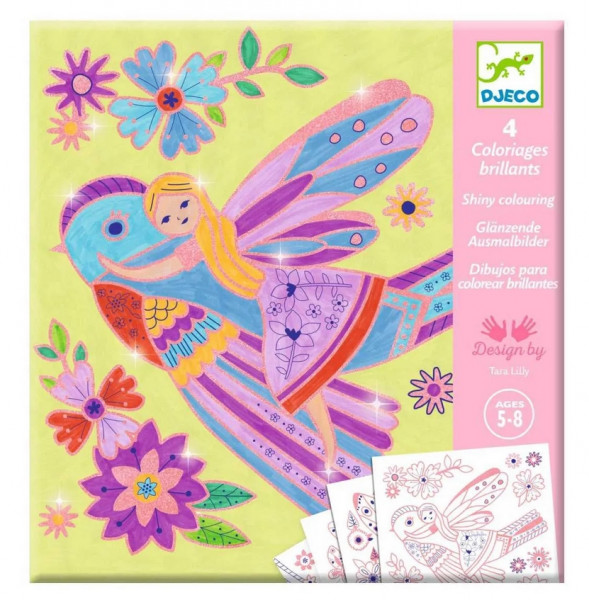 Djeco Ausmalbilder Kleine Flügel 5+