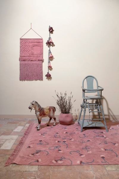 Lorena Canals waschbarer Kinderteppich English Garden Rosa