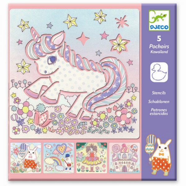 Djeco Schablonen Kawailand 4+