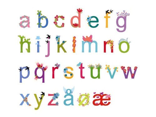 Djeco Wandsticker Mädchen ABC