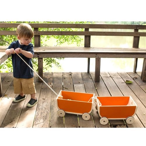 Plantoys Nachziehwagen schwarz 3+