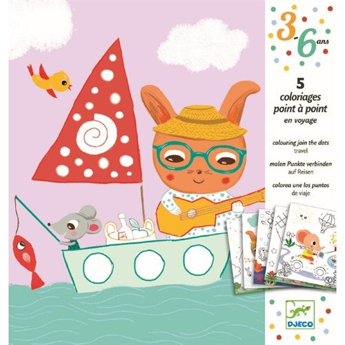 Djeco Punkte verbinden Auf Reisen 3+