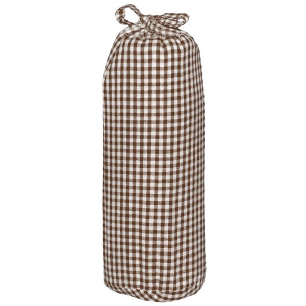 Taftan Spannbettlaken vichy Karo 3mm braun