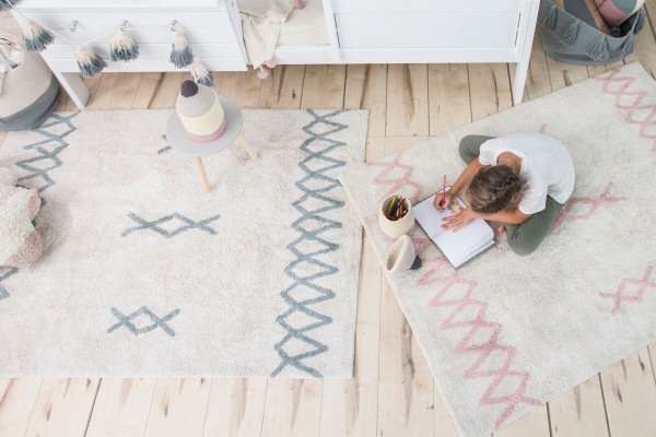 Lorena Canals waschbarer Kinderteppich Atlas Vintage Blue