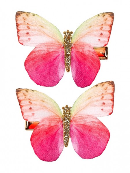 Souza Haarspangen Schmetterlinge Stance fuchsia gold
