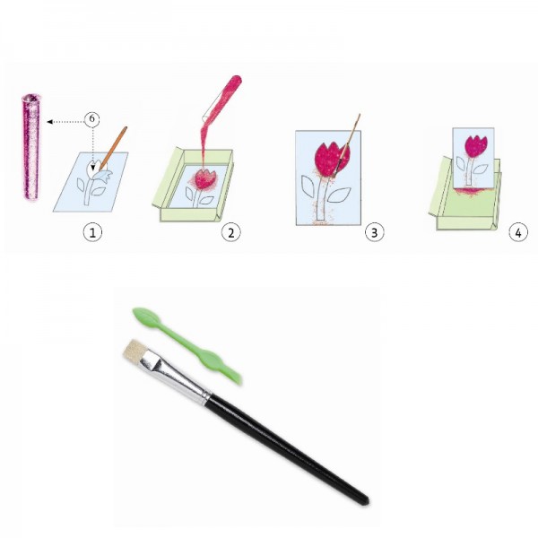 Djeco Glitzerbilder Gold und Seide 9+