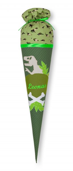 Crepes Suzette Schultüte mit Namen Dinosaurier