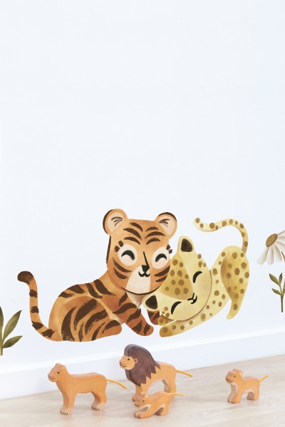 Lilipinso XL Wandsticker Tiger und Gepard