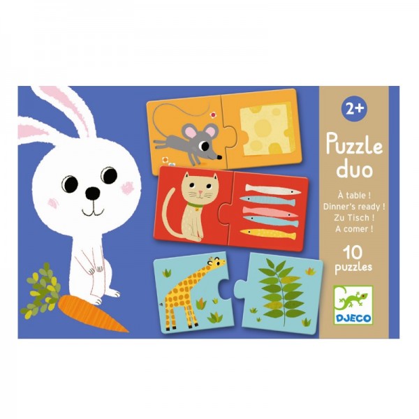 Djeco Duo Puzzle Zu Tisch 2+