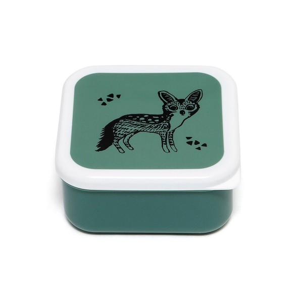 Petit Monkey Lunchboxen Brotdosen Set Tiere grün