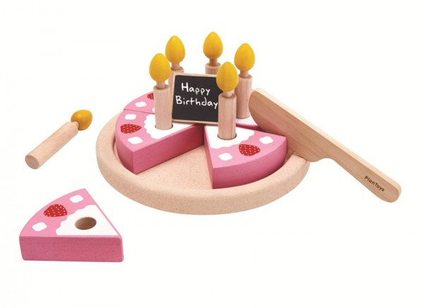 Plantoys Holzspielzeug Geburtstagstorte rosa 2+