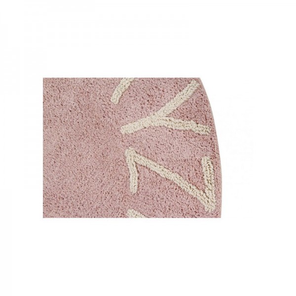 Lorena Canals runder Kinderteppich ABC Vintage Nude