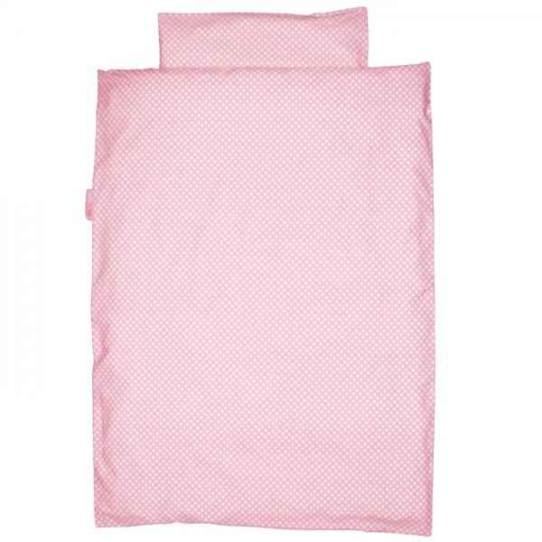 Taftan Bettwäsche Polka Dots Punkte rosa 135x200