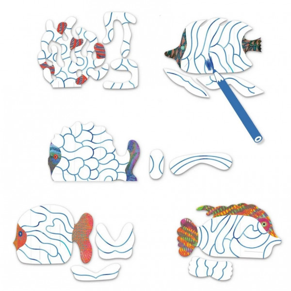 Djeco Mal und Bastelset Unter Wasser 3+