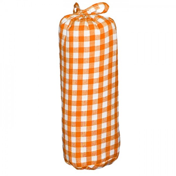 Taftan Spannbettlaken vichy Karo 7mm orange
