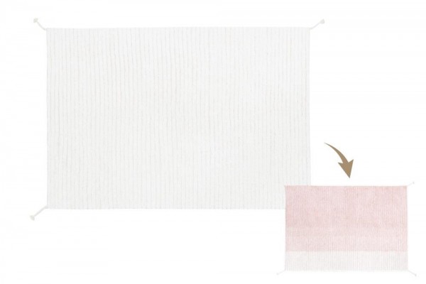 Lorena Canals Teppich Gelato Pink 120x160cm waschbar reversibel