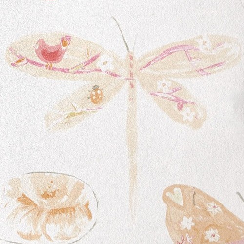 Caselio Oh La La Tapete Schmetterlinge orange 66183000