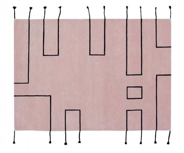 Lorena Canals Wollteppich Nordic Lines Vintage Nude 170x240