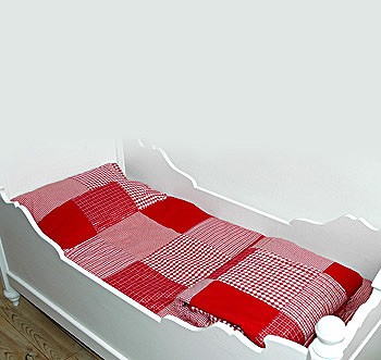 Taftan Bettwäsche Patchwork Rot 135x200