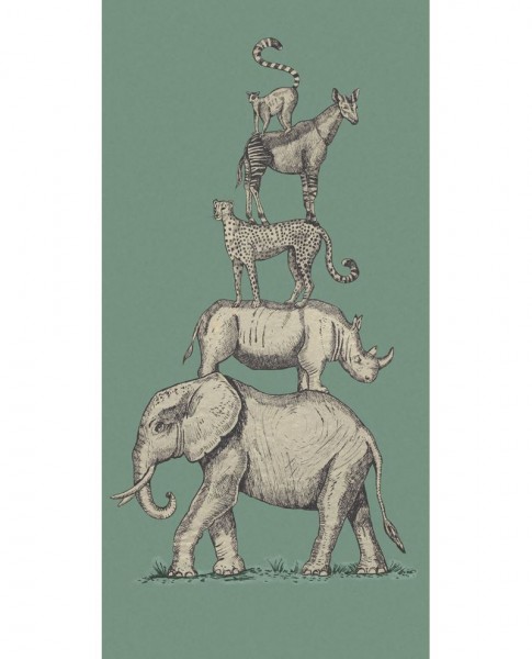 Eijffinger Tapetenwandbild Fototapete Safari dunkelgrün