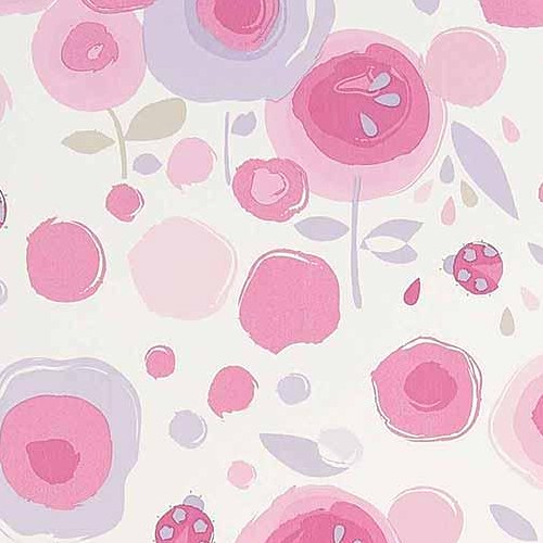 Camengo Tapete Blumenwiese lila/flieder 9910256