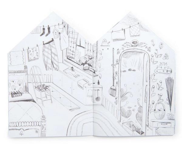 Moulin Roty Malbuch mit Stickern Minouchkas 3+