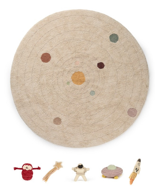 Lorena Canals waschbarer Spielteppich Sonnensystem